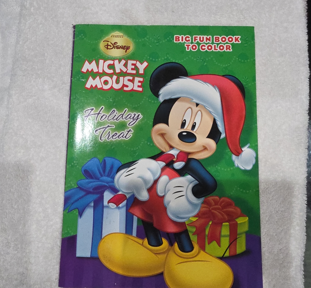 Disney Mickey Mouse Holiday Treat Coloring Book - Green